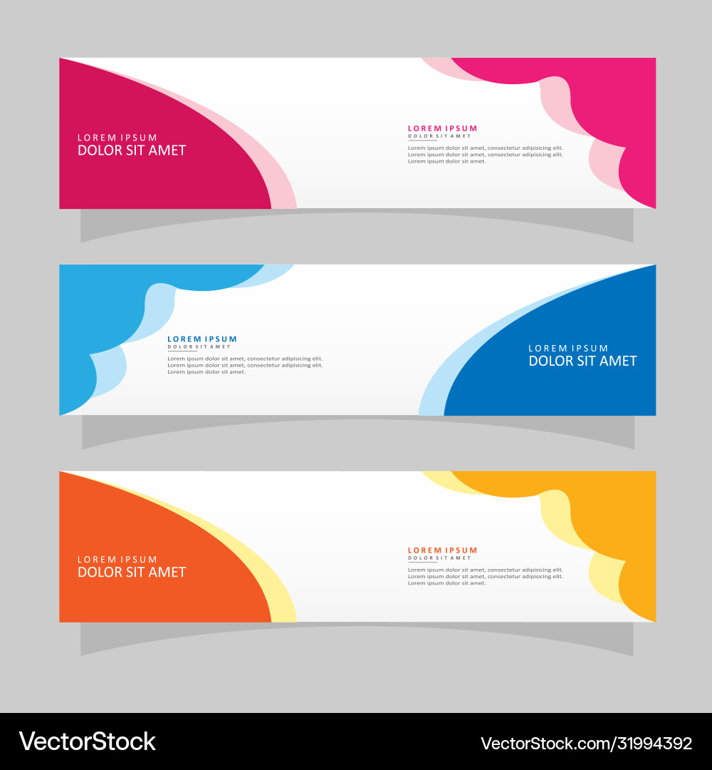 Abstract design banner web template Abstract design banner web template vector image