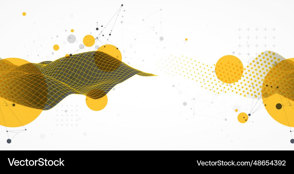 Abstract wave is made in a frame style hflftone Abstract wave is made in a frame style hflftone vector image