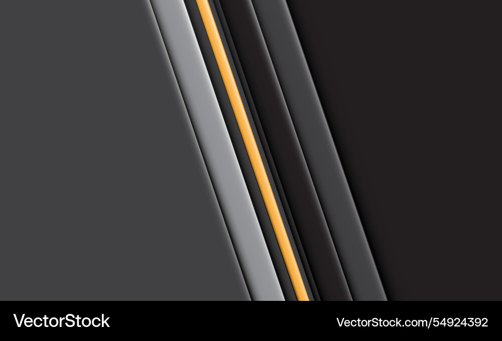 Abstract yellow grey lines slash dynamic Vector Image