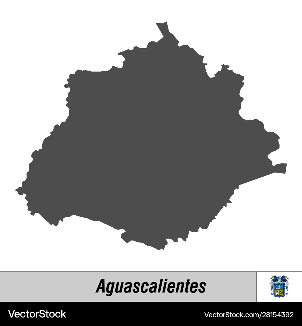 Aguascalientes State Map Vector Image