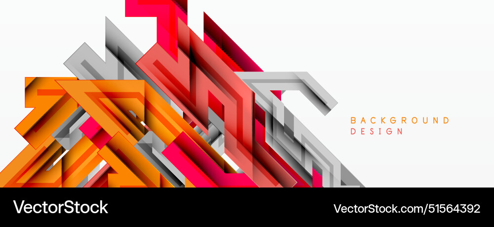 Dynamic lines geometric background Royalty Free Vector Image