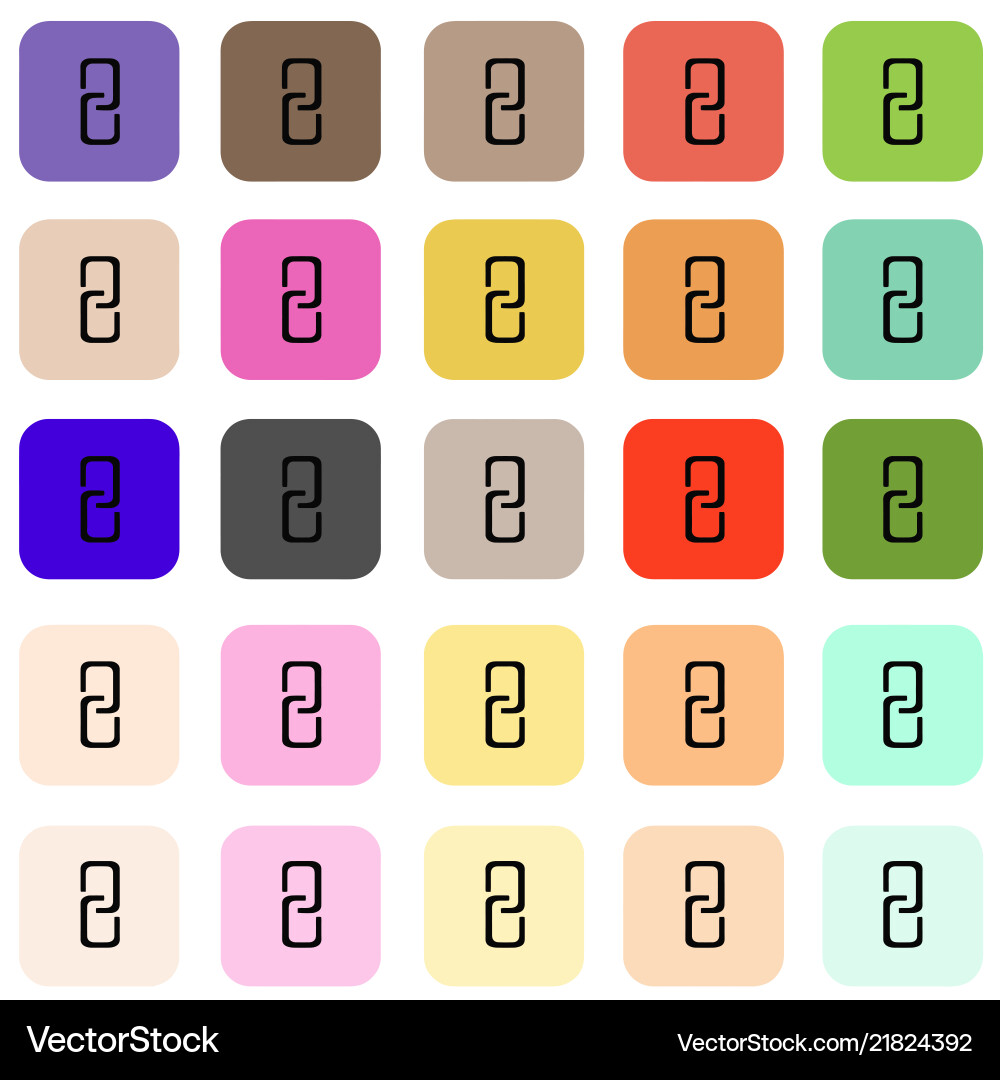 Flat buttons with internet icons set vector image