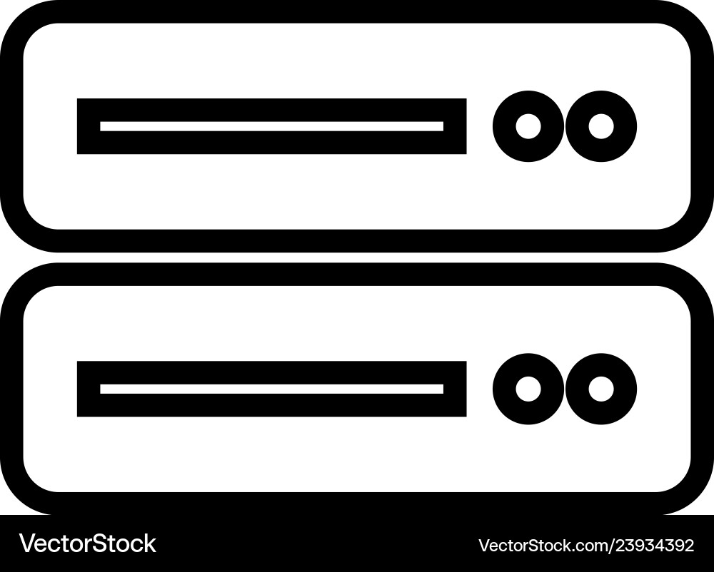 Harddisk icon design template isolated vector image