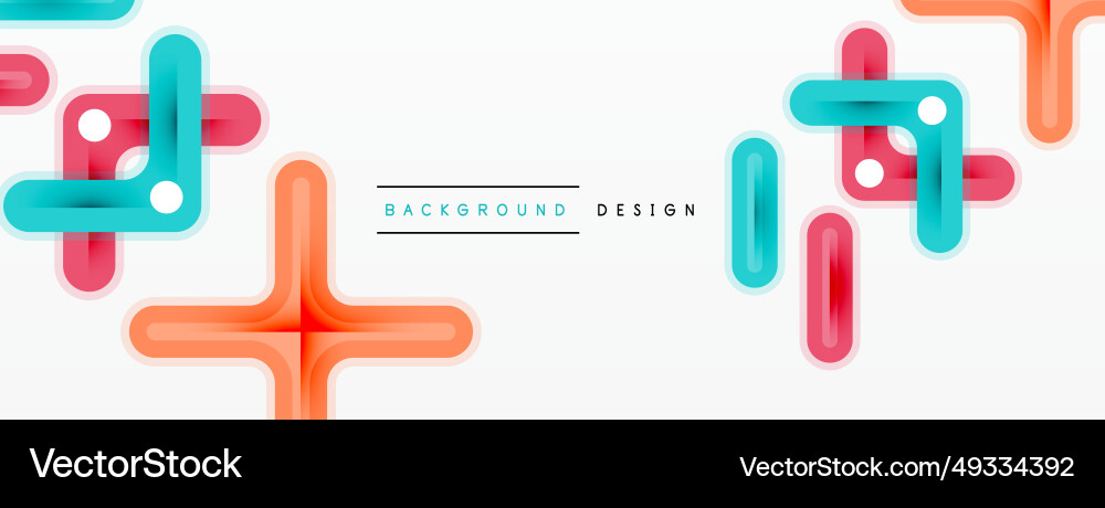 Minimal geometric background cross line design Minimal geometric background cross line design vector image