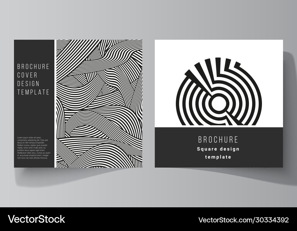 Minimal layout two square format Minimal layout two square format vector image