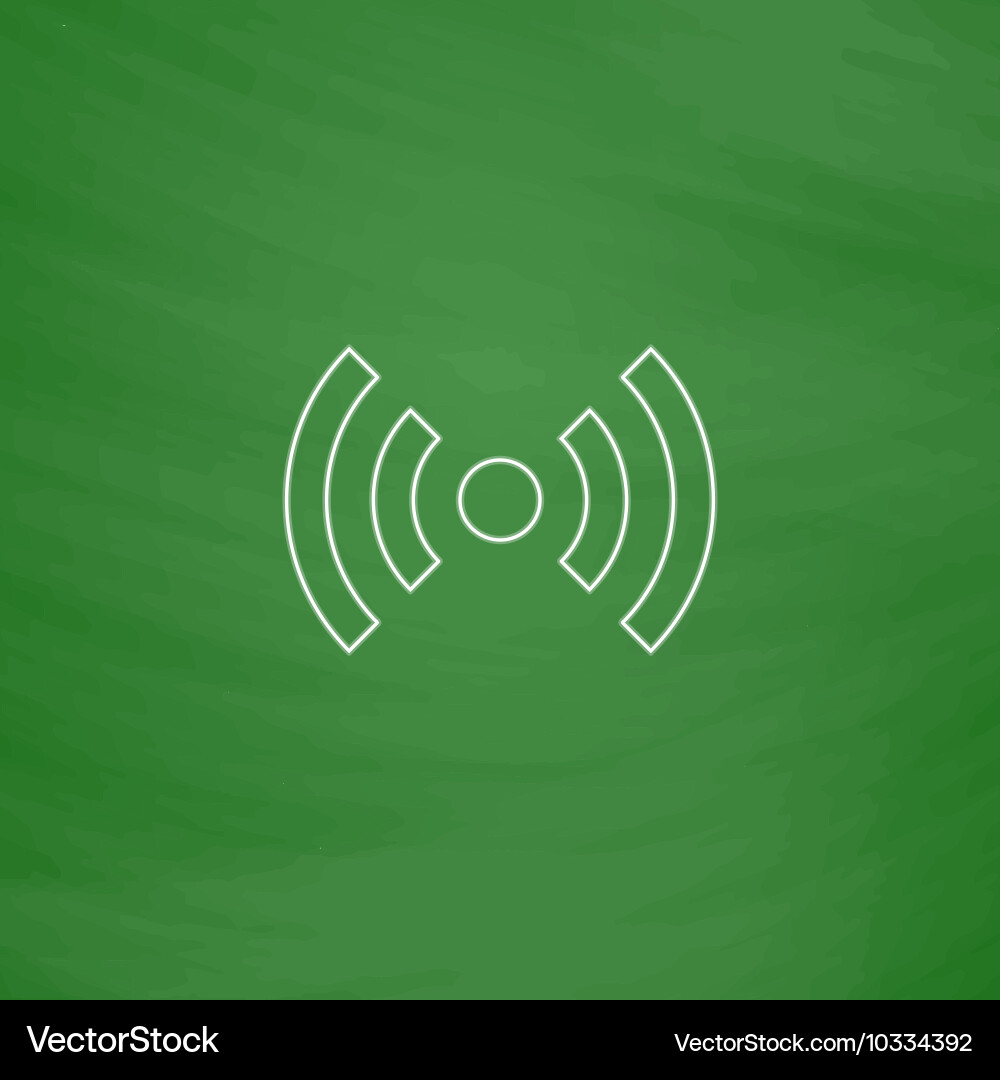 Network computer symbol vector image