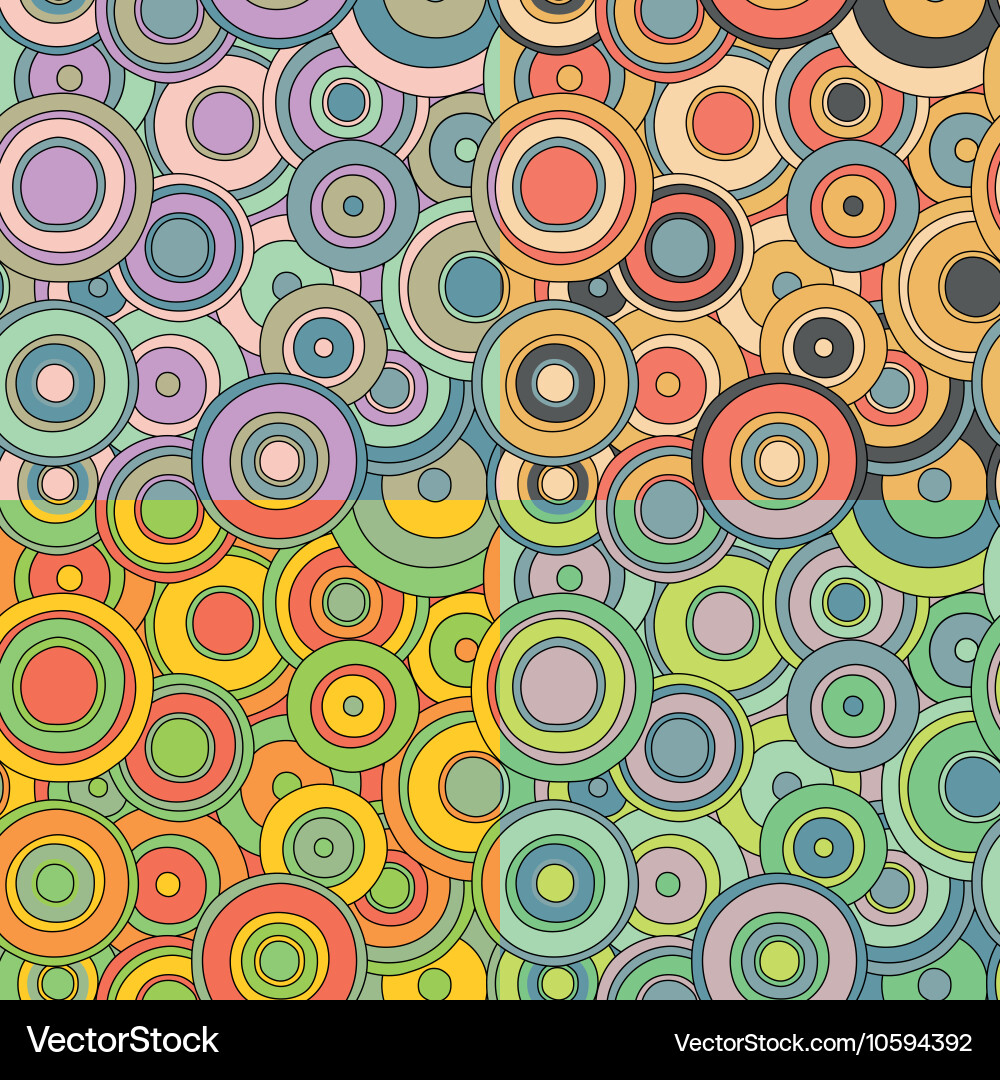 Psychedelic Circle Pattern vector image