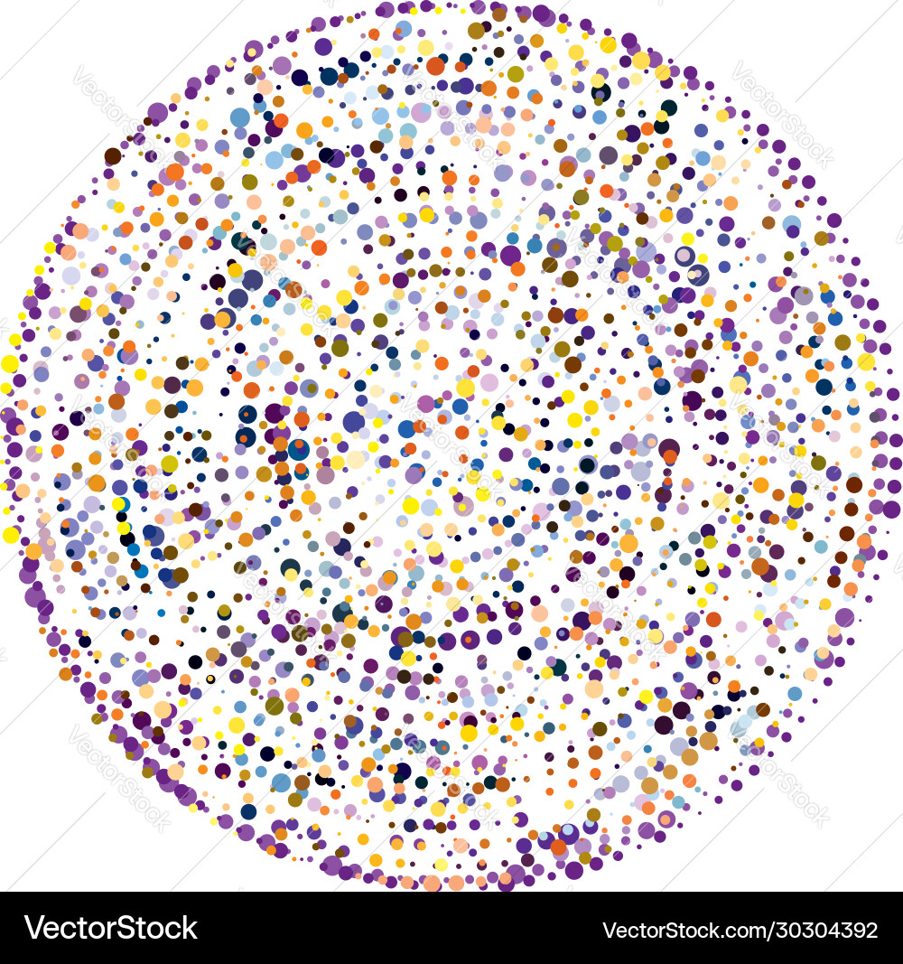 Random dots circles abstract speckles dotted Random dots circles abstract speckles dotted vector image
