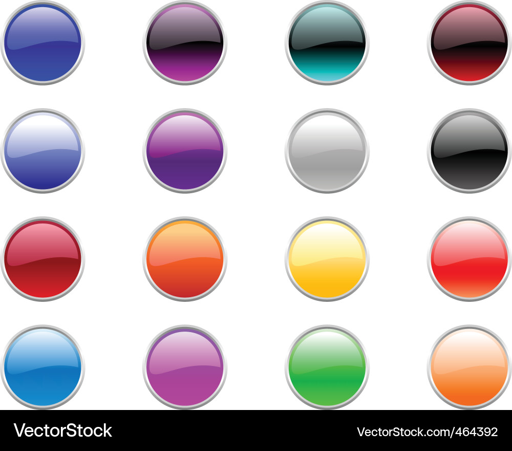 Round buttons Vector Image