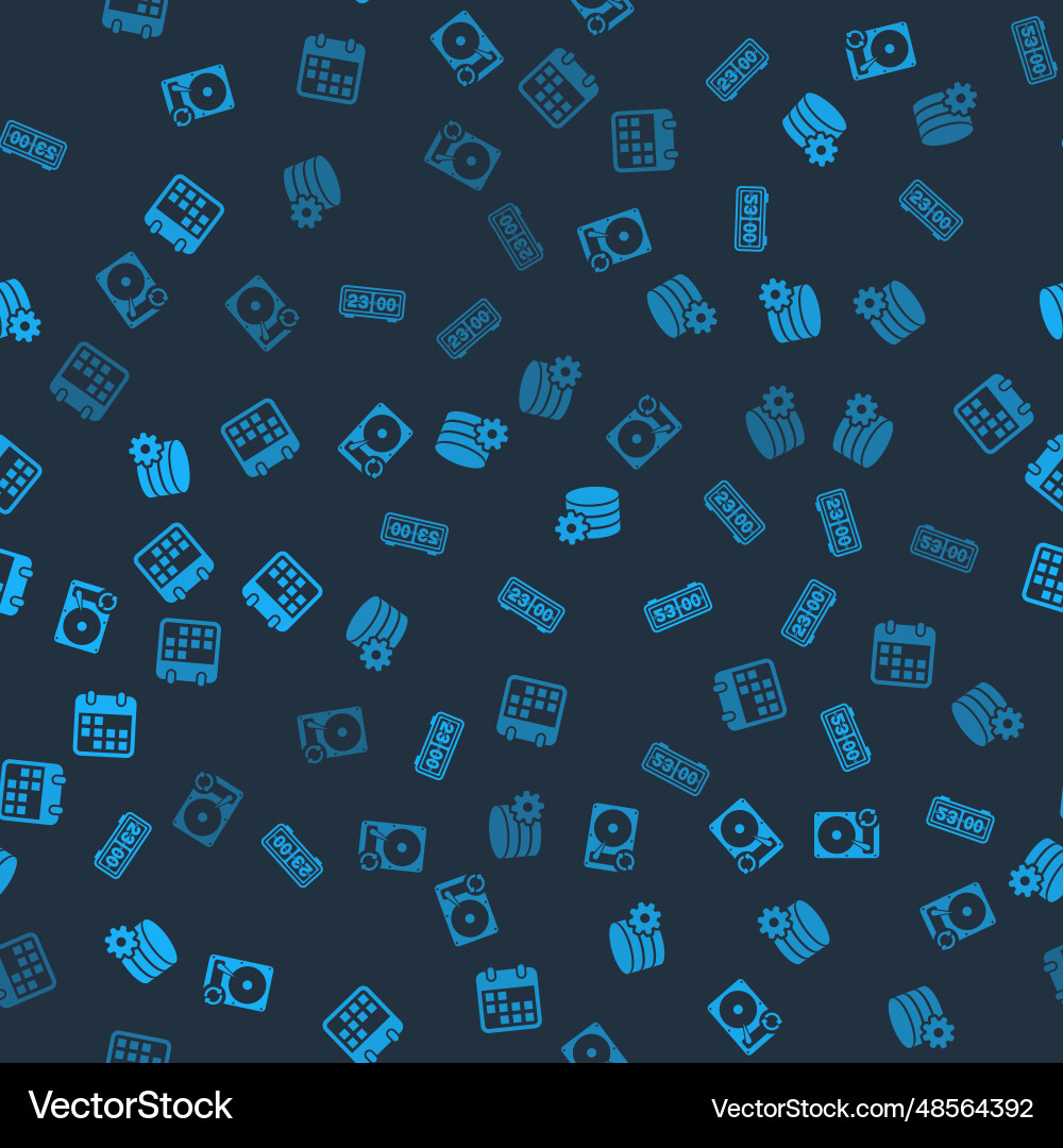 Set hard disk drive hdd sync refresh retro flip Vector Image