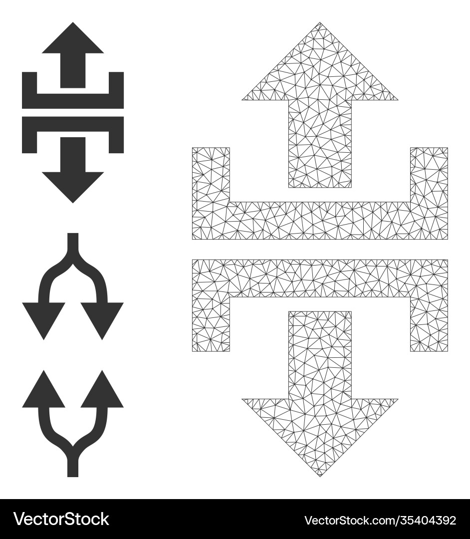 Web network divide vertical direction icon Web network divide vertical direction icon vector image