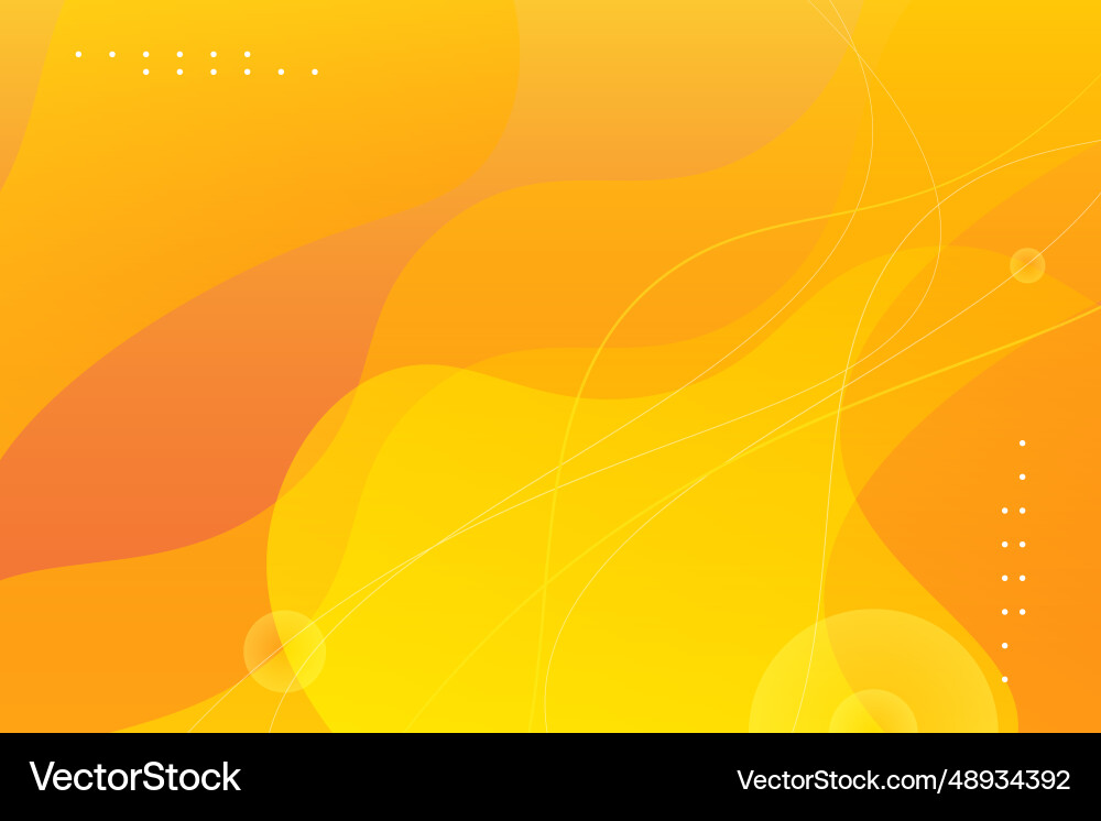 Yellow background with dynamic abstract shapes Yellow background with dynamic abstract shapes vector image