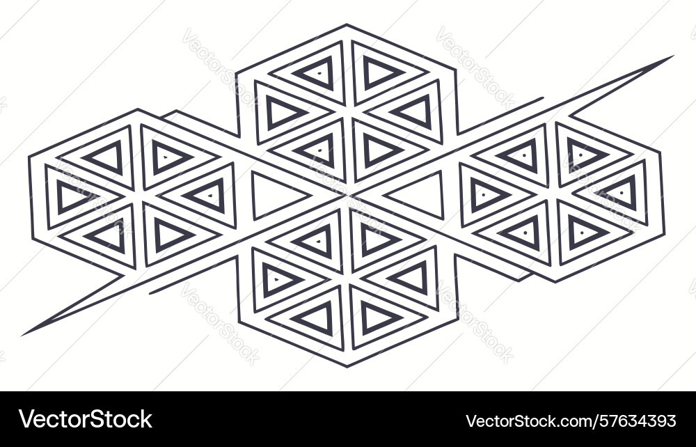 Abstract isometric cubes pattern design vector image