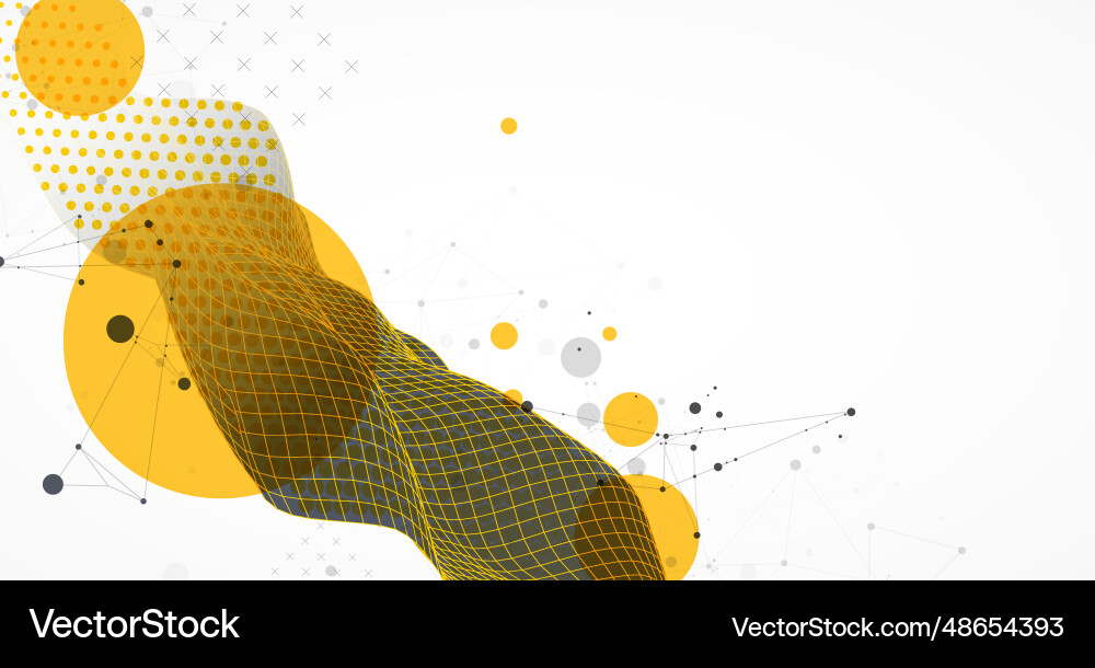 Abstract wave is made in a frame style hflftone Abstract wave is made in a frame style hflftone vector image