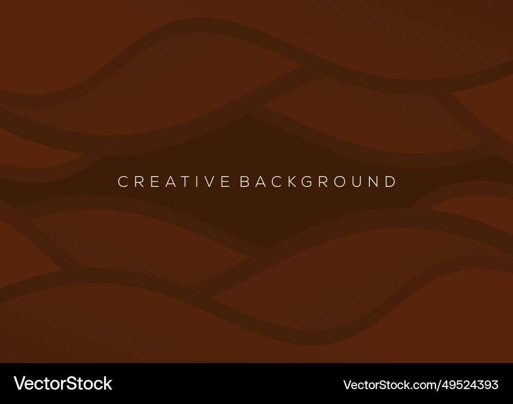Brown wave background design gradient color Brown wave background design gradient color vector image