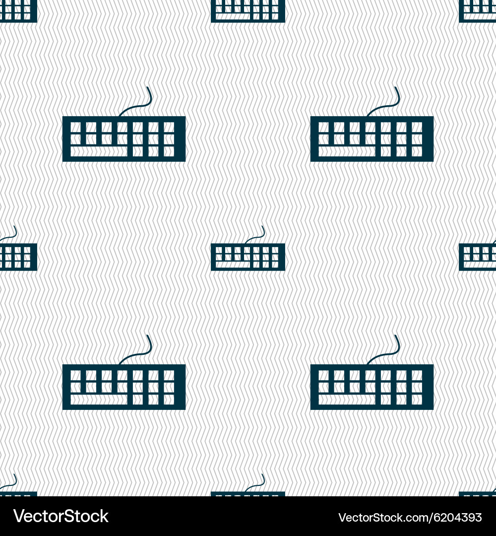 Computer keyboard icon seamless abstract vector image