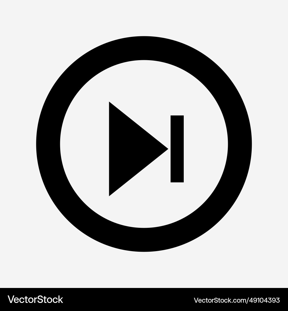 Multi media forward button icon vector image