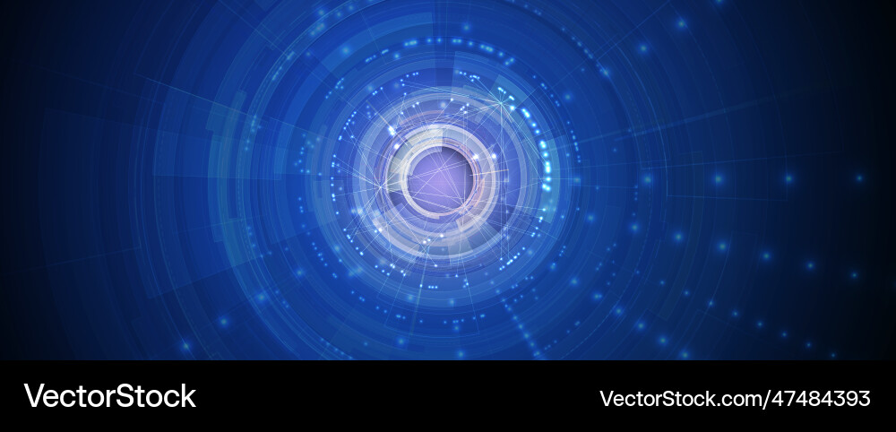 Neural network concept connected cells with links Vector Image