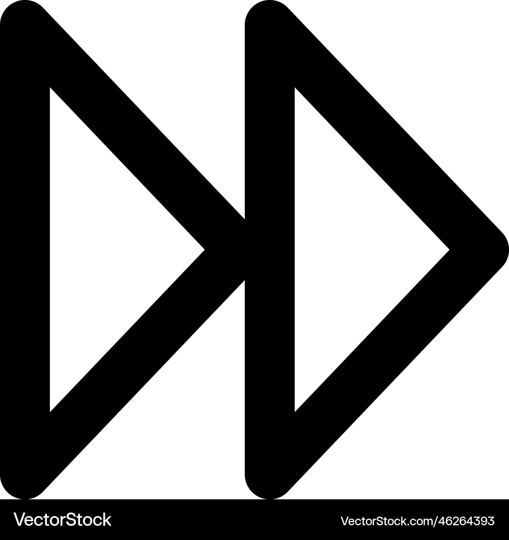 Next icon forward button symbol media Next icon forward button symbol media vector image