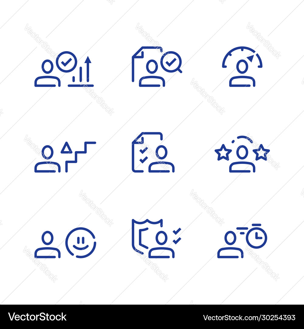 Performance Metrics & Goals Vector Image