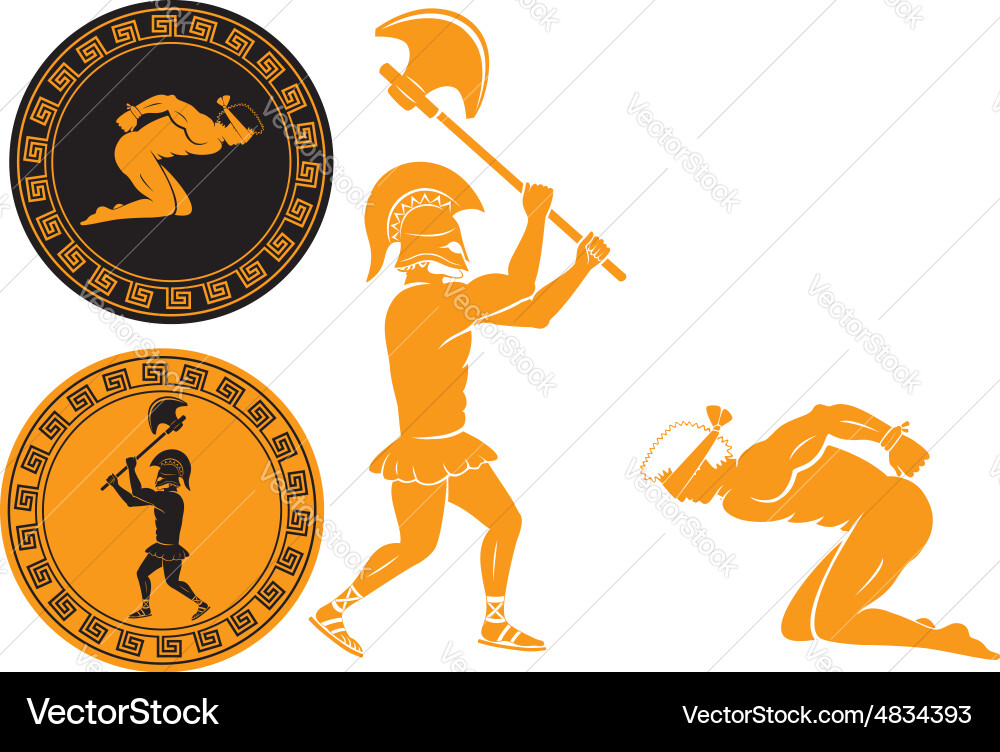 Roman Executioner with Axe Vector Image