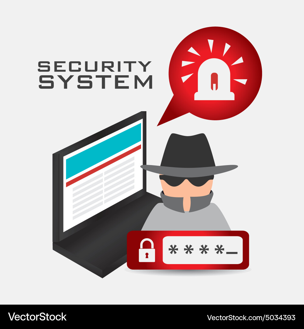 Security system design Vector Image