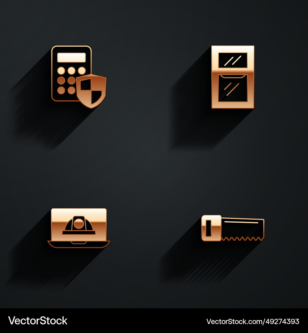 Set security keypad access panel window in room Set security keypad access panel window in room vector image