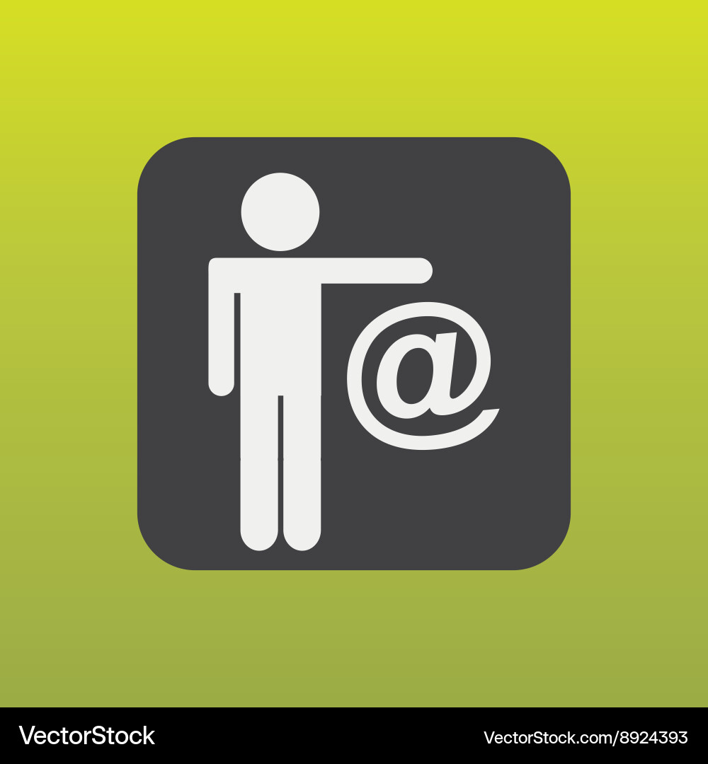 Social networking user design vector image