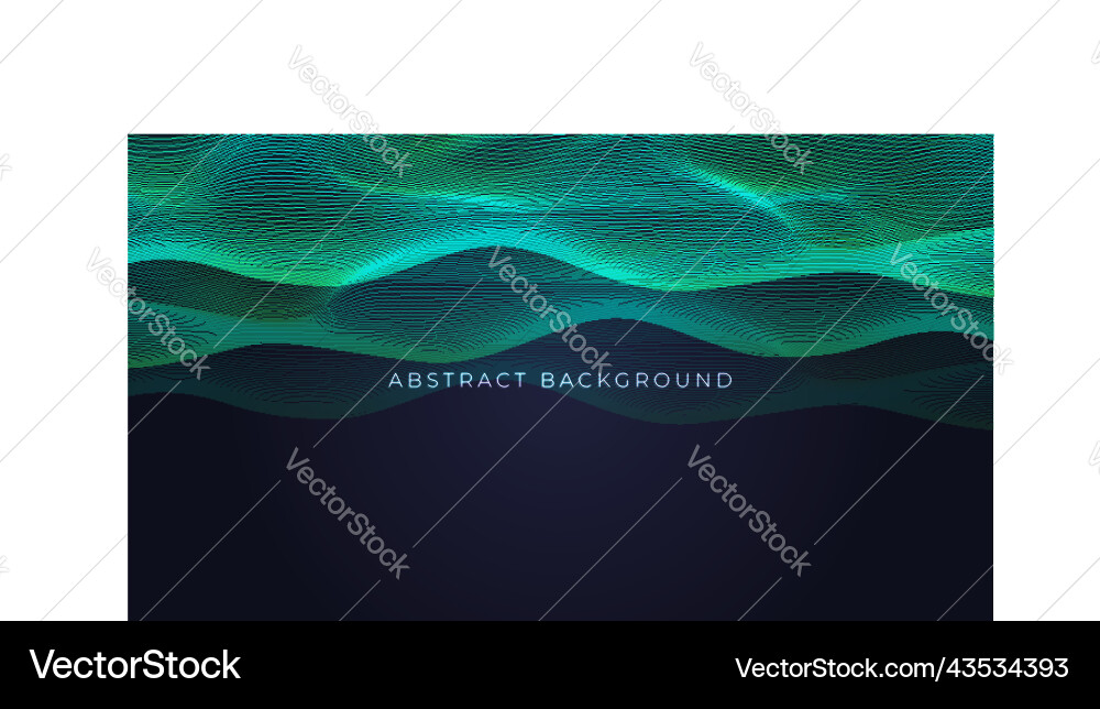 Wavy abstract background with thin gradient lines Wavy abstract background with thin gradient lines vector image
