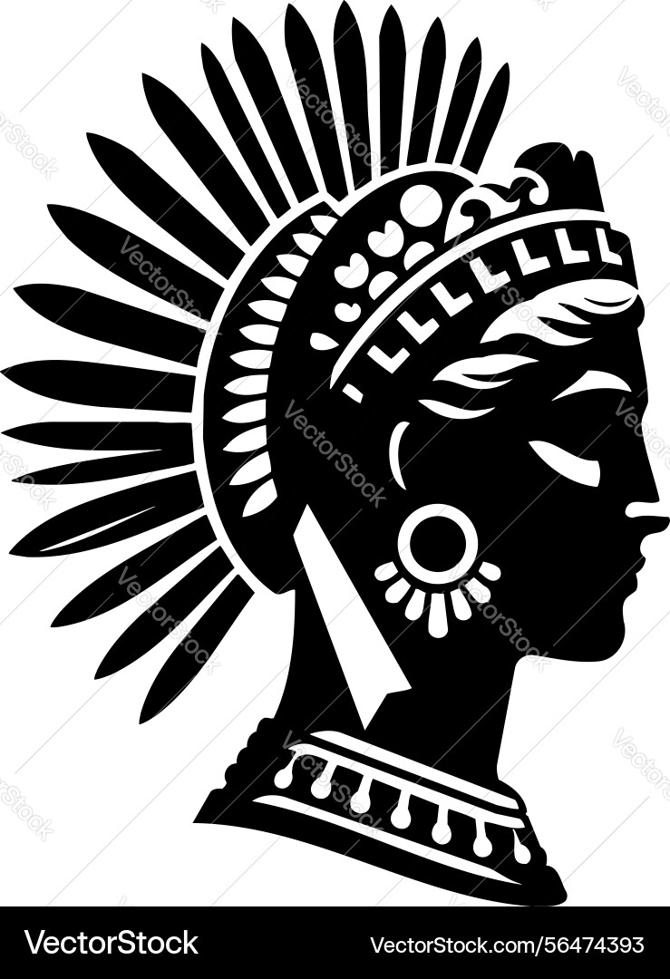 X-default person with chaplet profile Vector Image