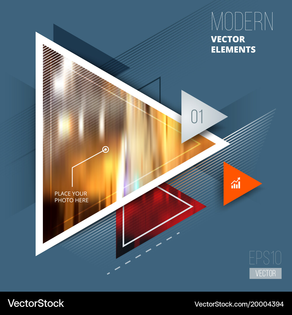 Abstract geometric triangle pattern Vector Image