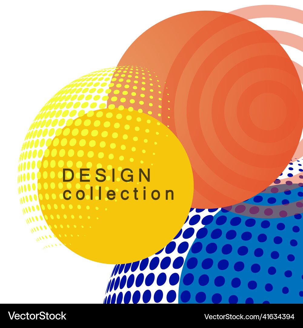 Abstract Halftone Pattern Vector Image