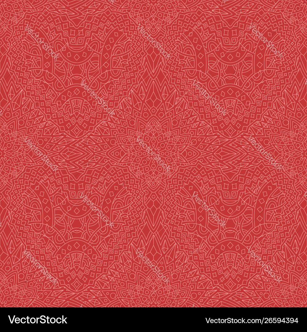 Art with abstract red seamless linear pattern Art with abstract red seamless linear pattern vector image