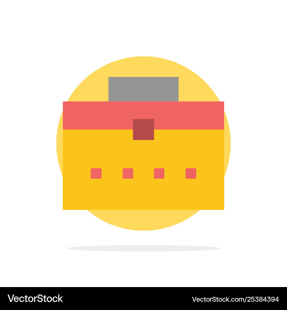 Bag worker user interface abstract circle Vector Image