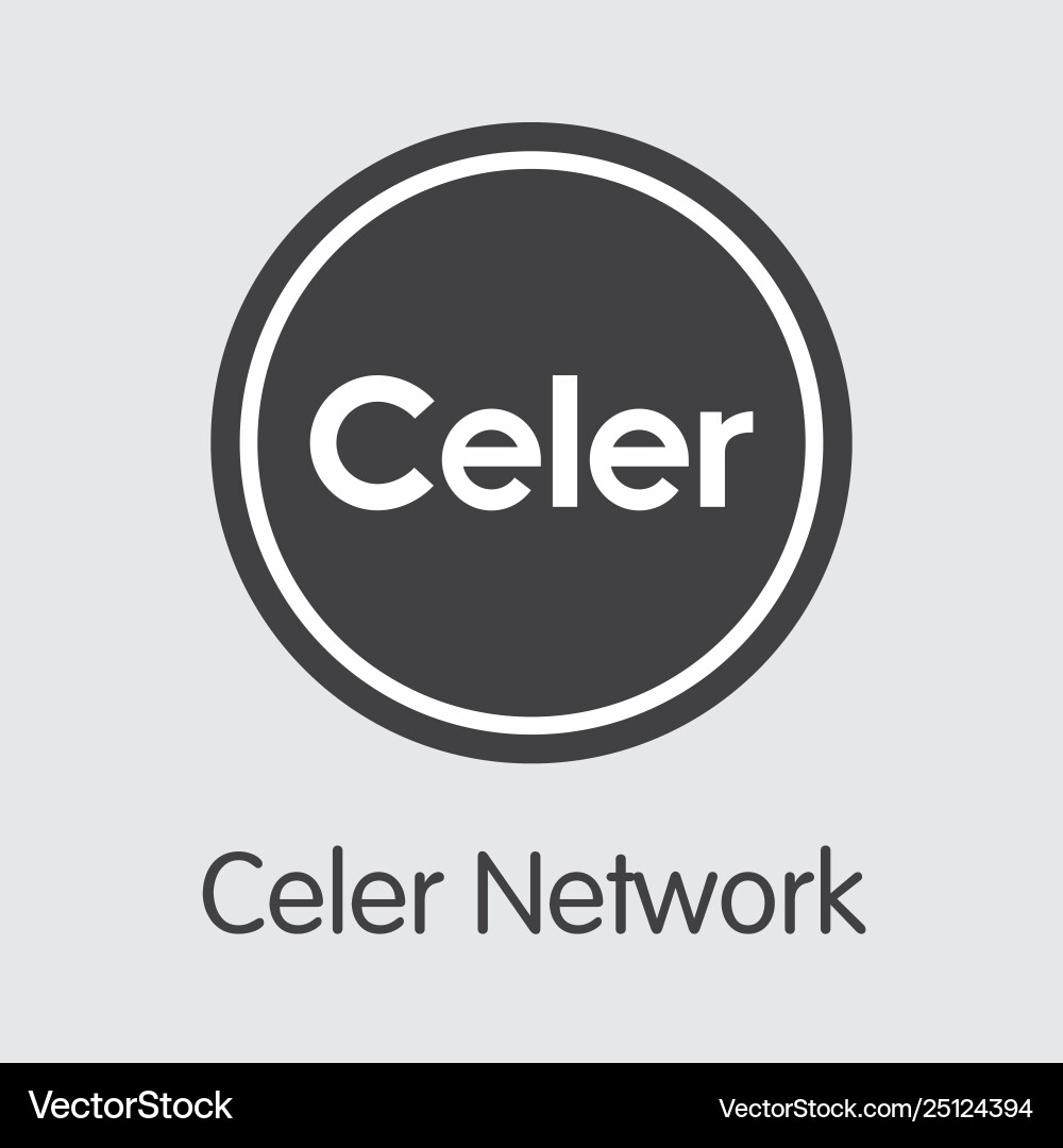 Celr - celer network the icon coin or market – Royalty-Free Vector |  VectorStock