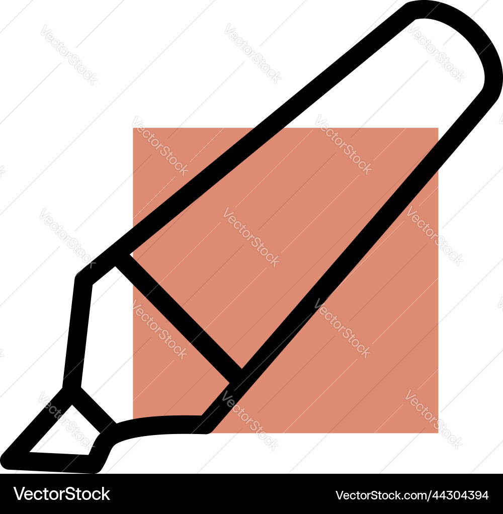 Digital sharpie on a white background vector image