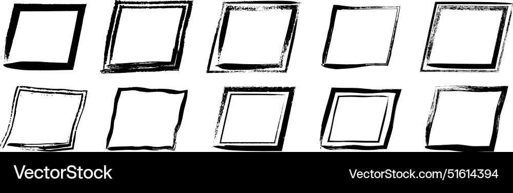 Frame parallelogram texture element outline vector image