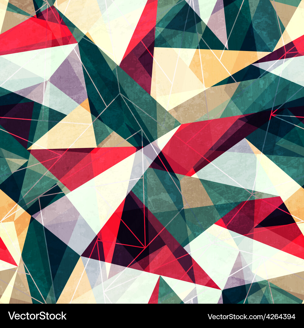 Geometric Triangle Pattern Vector Image