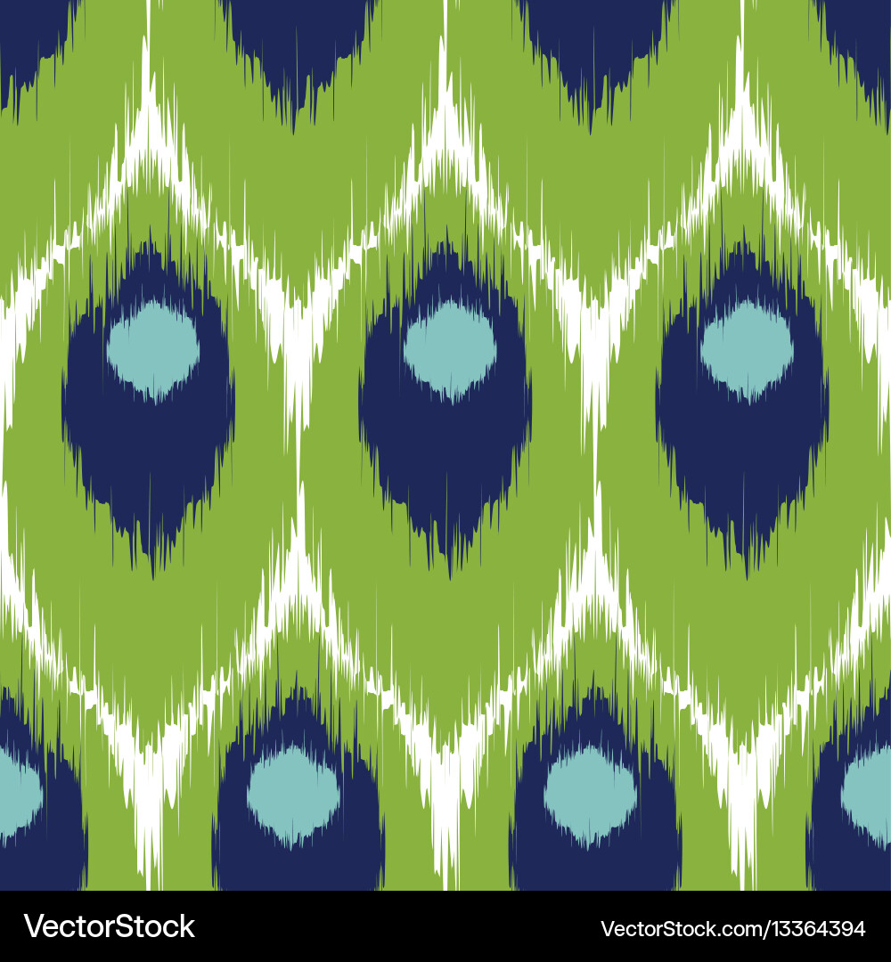 Ikat seamless pattern Royalty Free Vector Image
