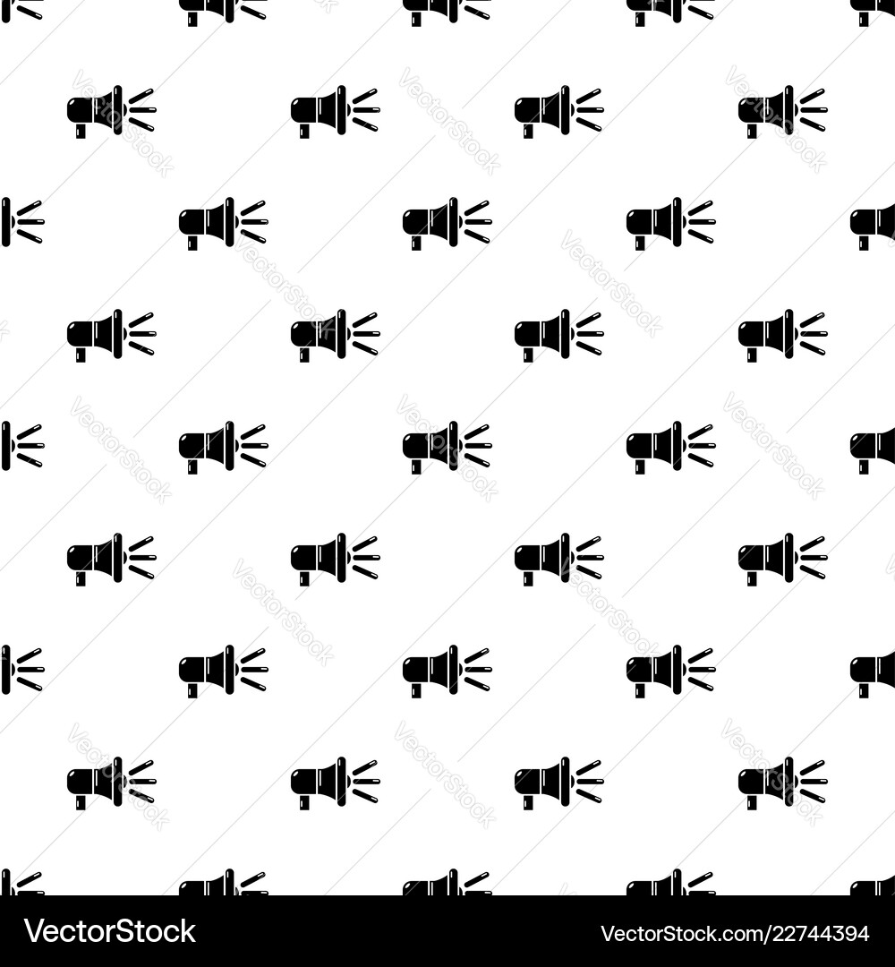 Megaphone pattern seamless Megaphone pattern seamless vector image