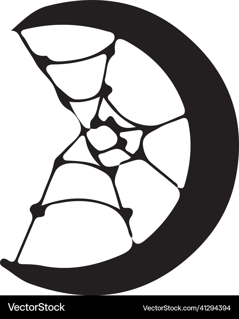 Moon with a web of spider Moon with a web of spider Vector Image