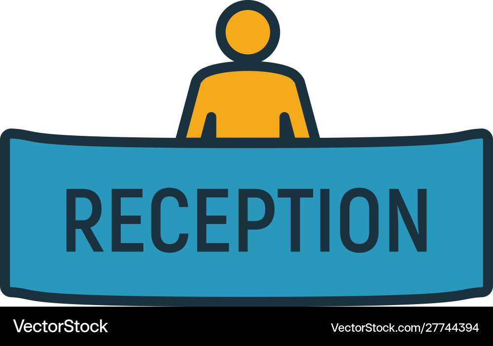 Reception icon simple element from tourism icons Vector Image