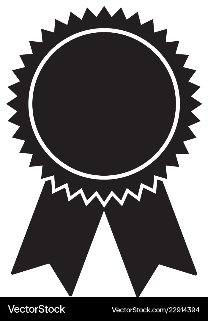 Rosette medal on white background Rosette medal on white background vector image