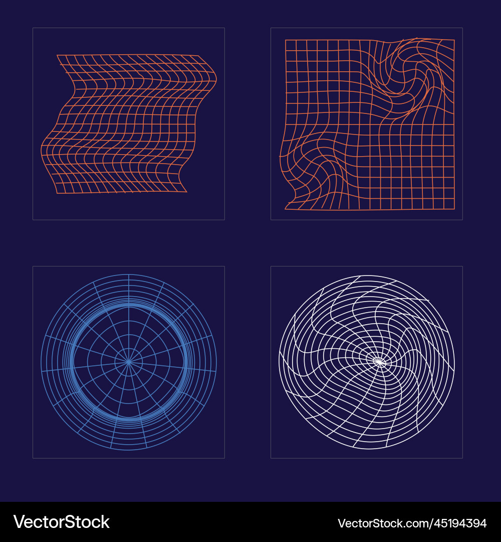 Set of y2k style objects big Set of y2k style objects big vector image