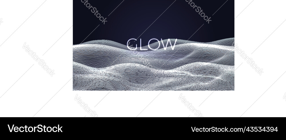 Wavy abstract background with thin gradient lines Wavy abstract background with thin gradient lines vector image