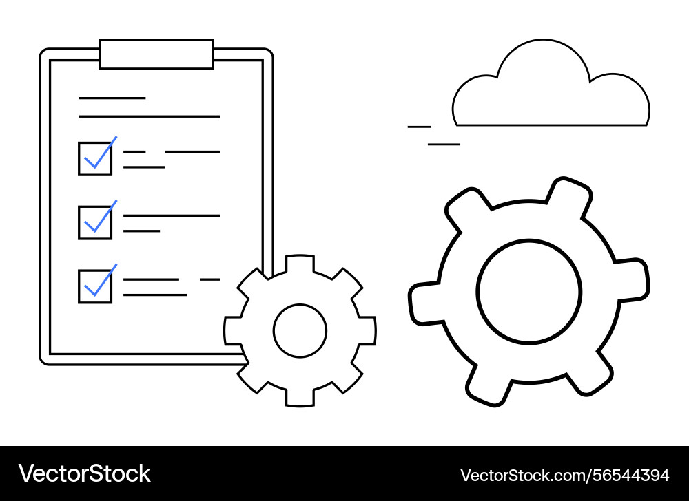 Workflow-Optimierung mit Prüfständen Workflow-Optimierung mit Prüfständen vektorbild