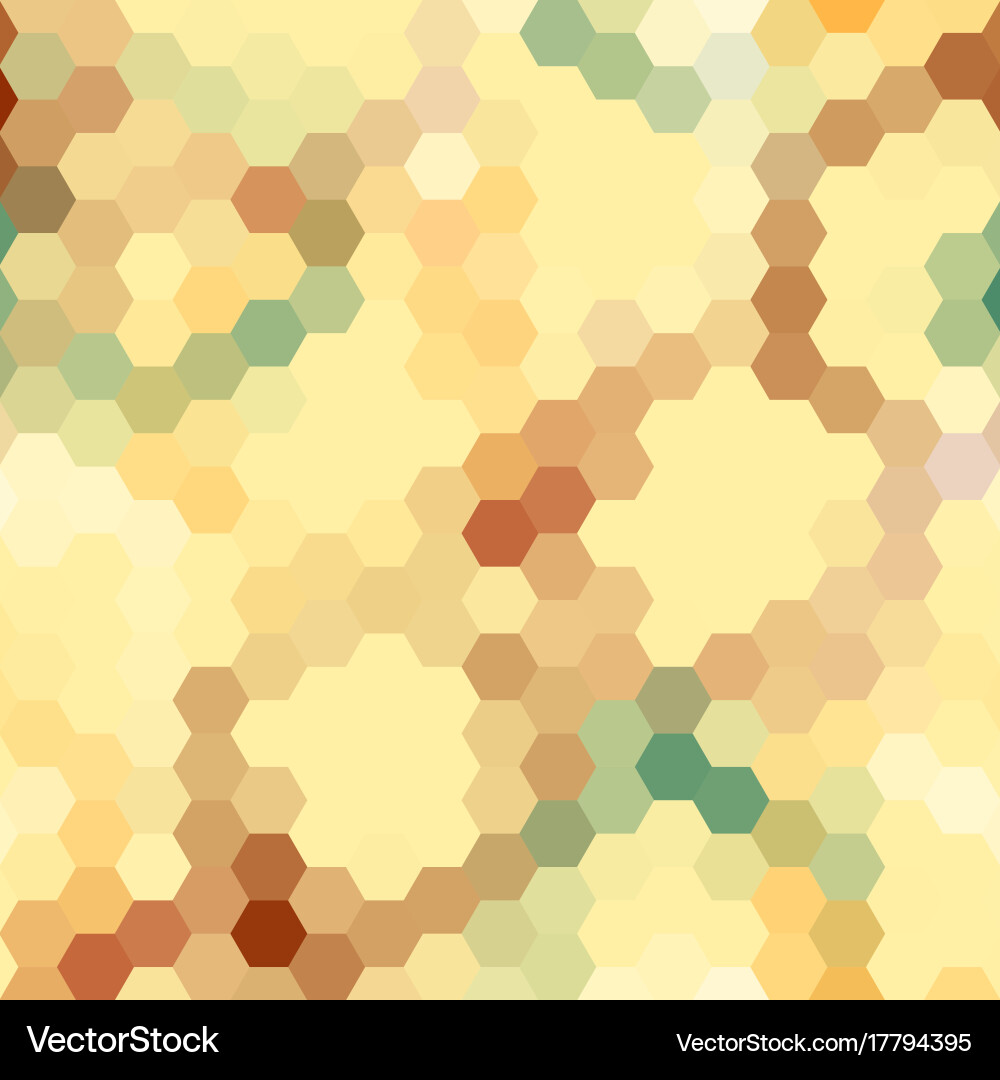 Abstract colorful background of hexagons vector image