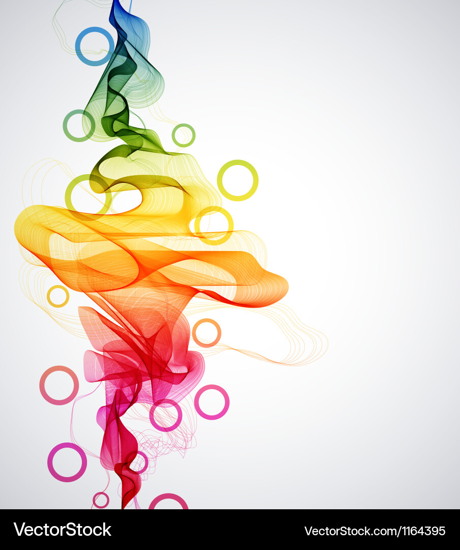 Colorful Abstract Wave Royalty Free Vector Image