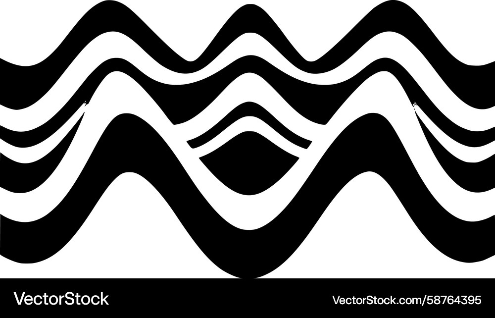 Fluid Wave Pattern Vector Image