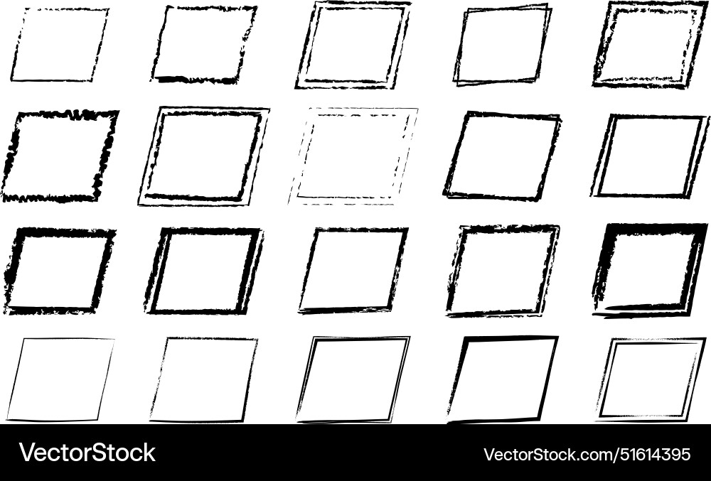 Frame parallelogram texture element outline Frame parallelogram texture element outline vector image